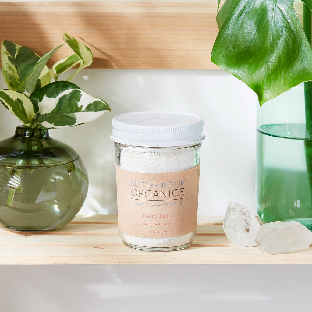 Detox bath epsom salt clay essential oil soak